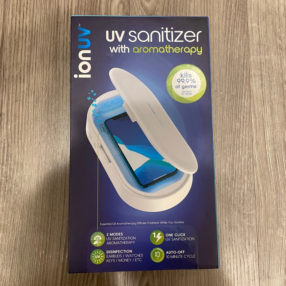 NEW ionuv UV USB Phone Sanitizer with Aromatherapy